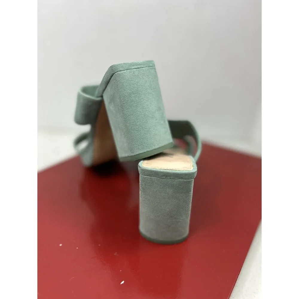 Zara Chunky Heel Women Size‎ EU 37 Turquoise Sandals - Picture 4 of 9